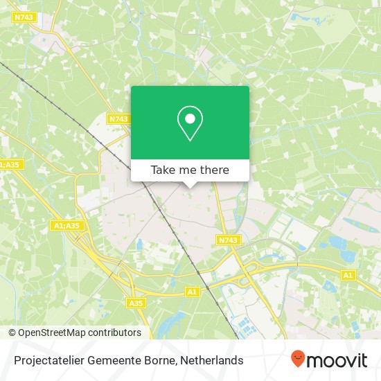 Projectatelier Gemeente Borne map