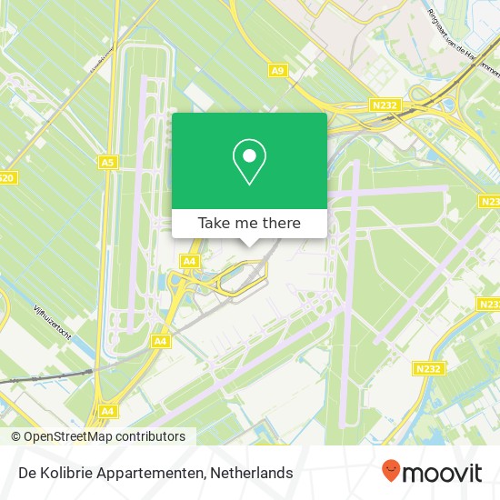 De Kolibrie Appartementen Karte