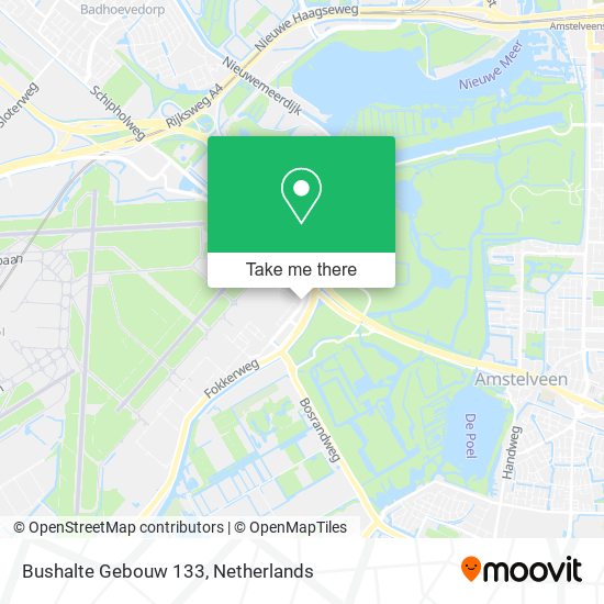 Bushalte Gebouw 133 map