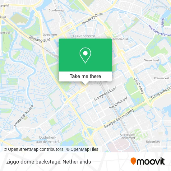 ziggo dome backstage map