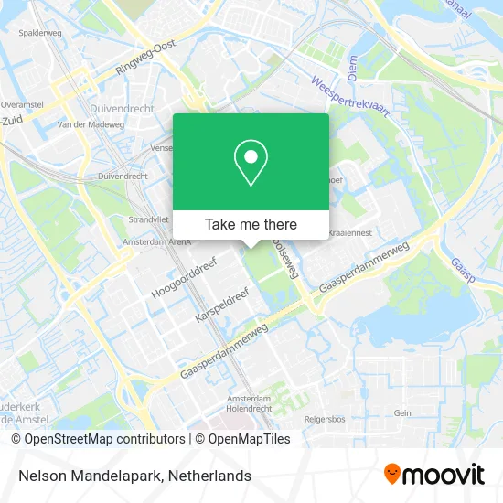 Nelson Mandelapark map