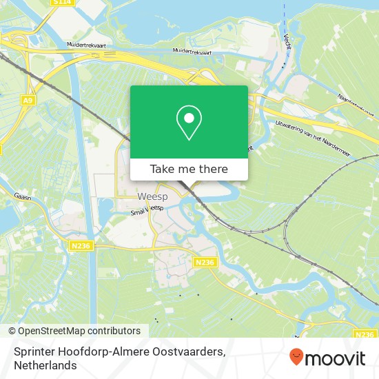 Sprinter Hoofdorp-Almere Oostvaarders map
