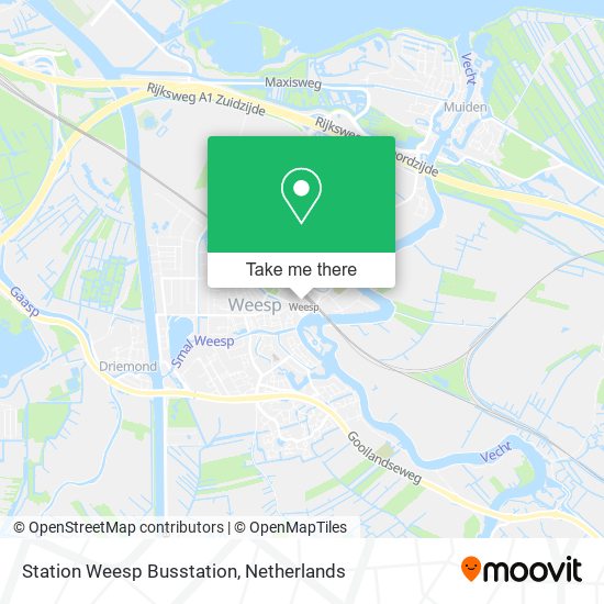 Station Weesp Busstation map
