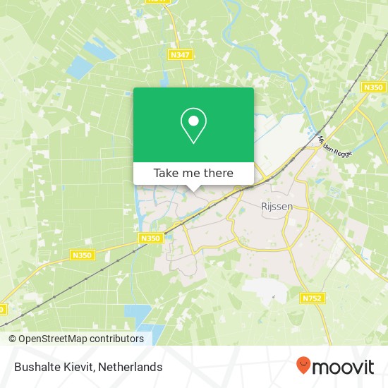 Bushalte Kievit map