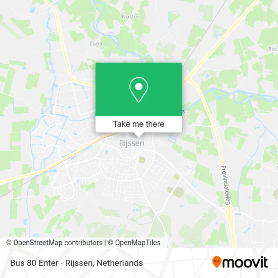 Bus 80 Enter - Rijssen map