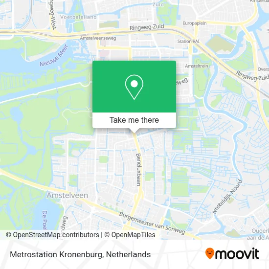 Metrostation Kronenburg map