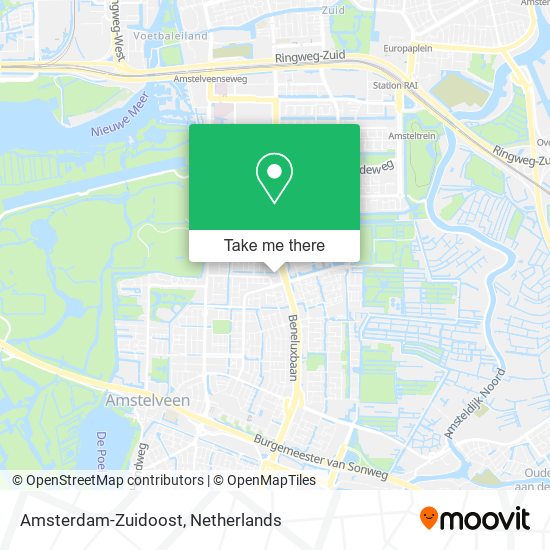 Amsterdam-Zuidoost map