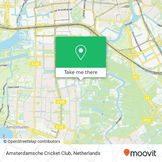 Amsterdamsche Cricket Club map