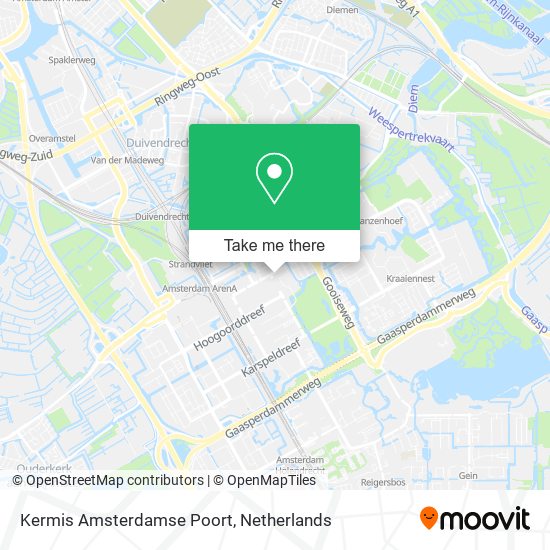 Kermis Amsterdamse Poort Karte