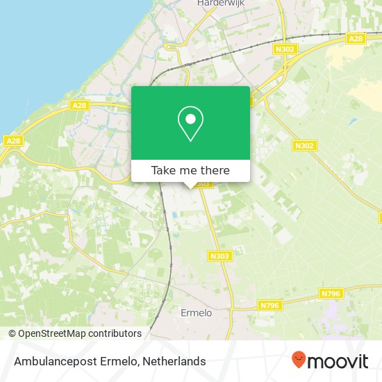 Ambulancepost Ermelo map