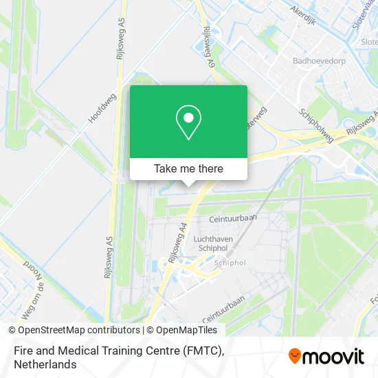 Fire and Medical Training Centre (FMTC) map