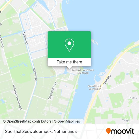 Sporthal Zeewolderhoek Karte