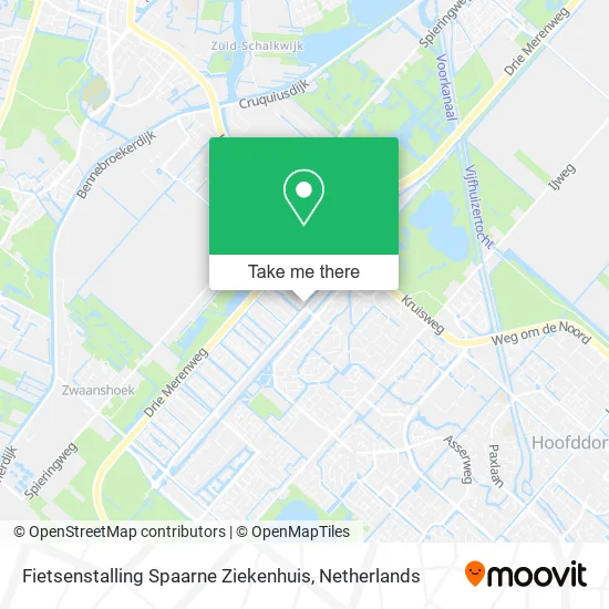 Fietsenstalling Spaarne Ziekenhuis map