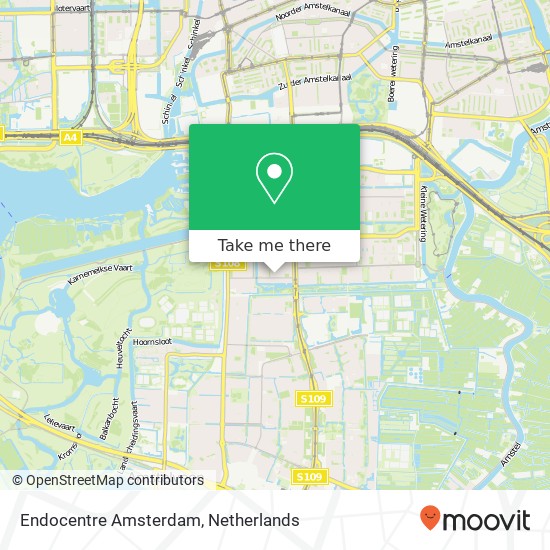 Endocentre Amsterdam map