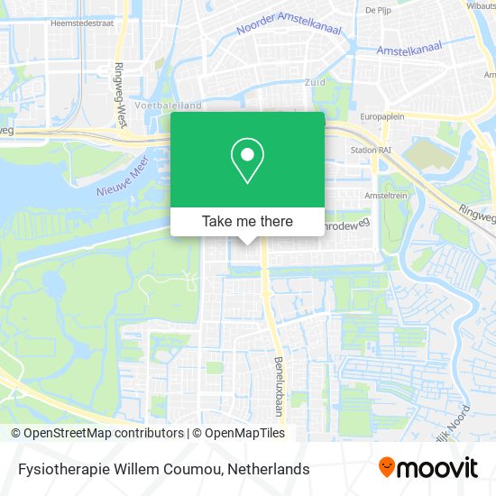 Fysiotherapie Willem Coumou map