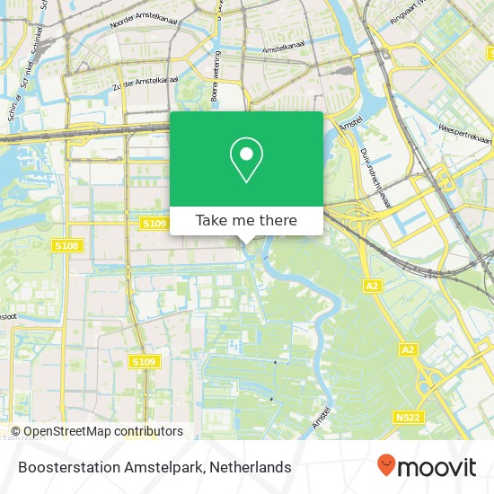 Boosterstation Amstelpark map