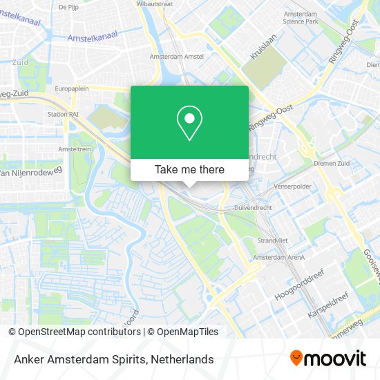 Anker Amsterdam Spirits map