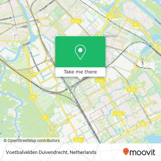 Voetbalvelden Duivendrecht map