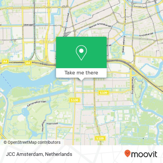 JCC Amsterdam map