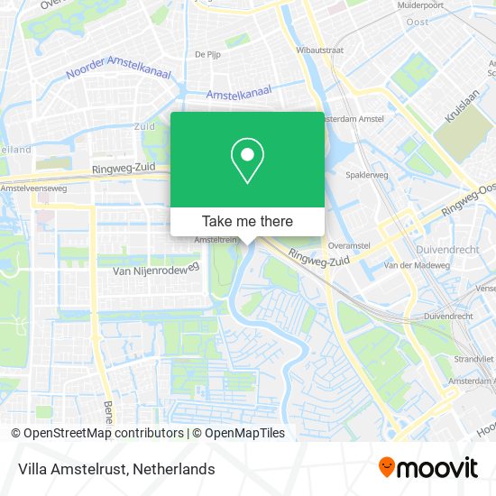 Villa Amstelrust map