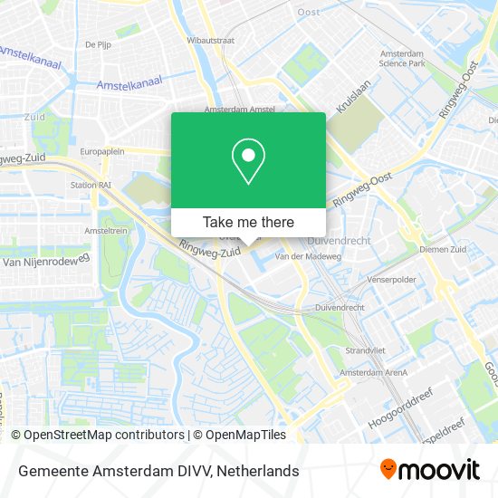 Gemeente Amsterdam DIVV Karte