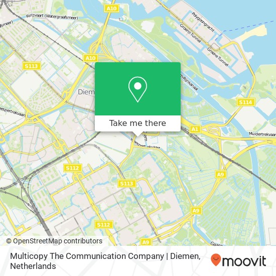 Multicopy The Communication Company | Diemen map