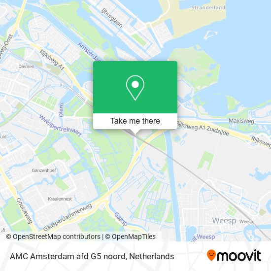 AMC Amsterdam afd G5 noord map