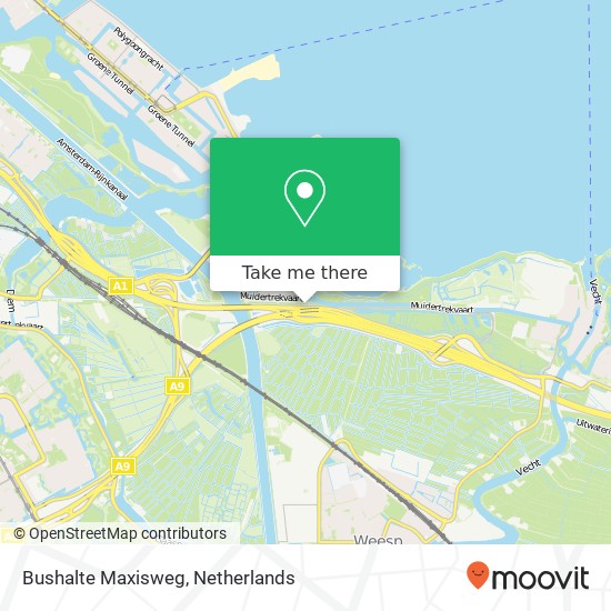 Bushalte Maxisweg map