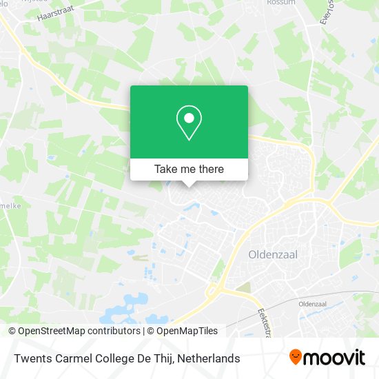 Twents Carmel College De Thij map