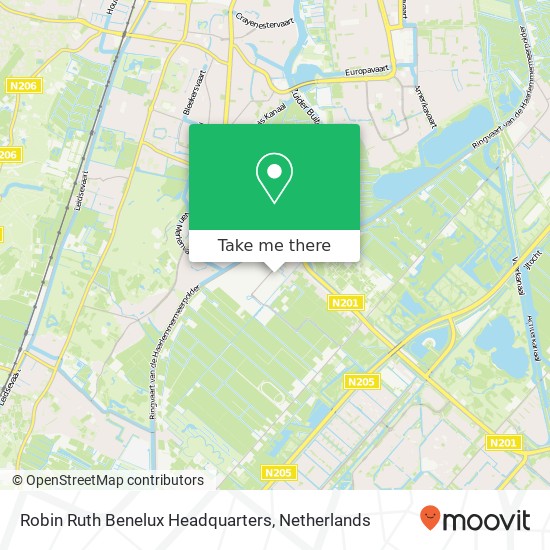 Robin Ruth Benelux Headquarters map