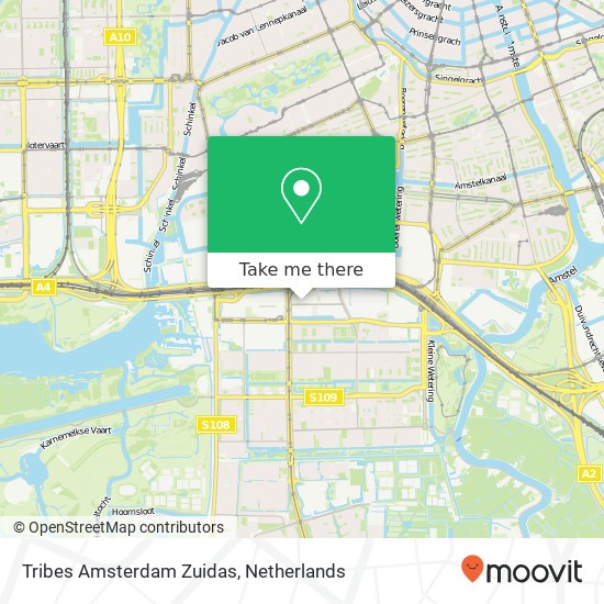 Tribes Amsterdam Zuidas map