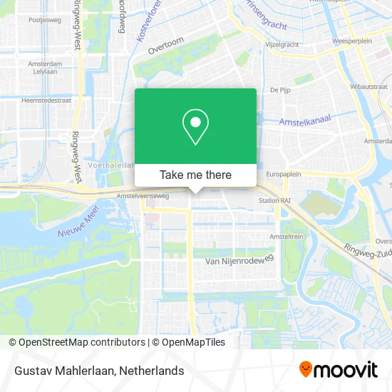 Gustav Mahlerlaan Karte