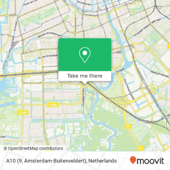 A10 (9, Amsterdam-Buitenveldert) map