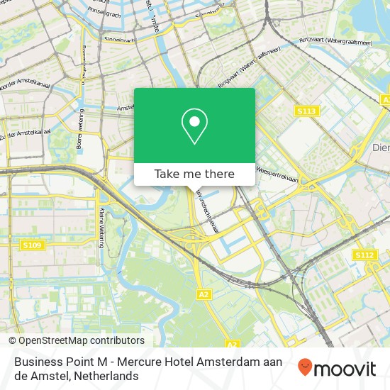 Business Point M - Mercure Hotel Amsterdam aan de Amstel map