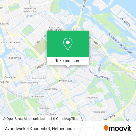 Avondwinkel Kruidenhof map