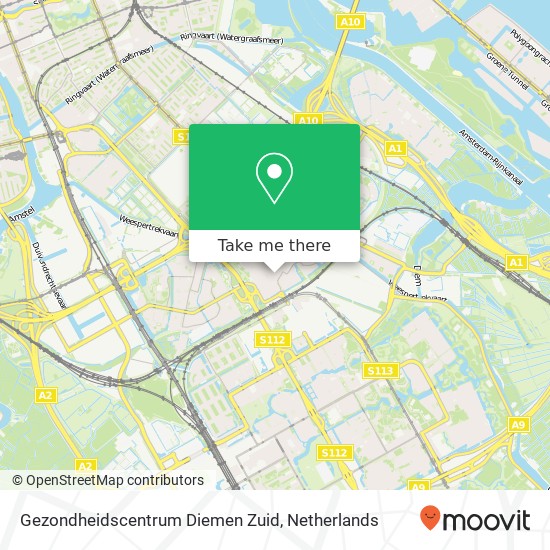 Gezondheidscentrum Diemen Zuid map