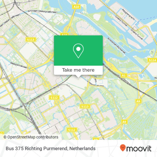 Bus 375 Richting Purmerend map