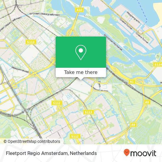 Fleetport Regio Amsterdam map