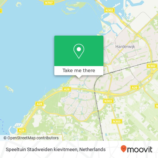 Speeltuin Stadweiden kievitmeen Karte