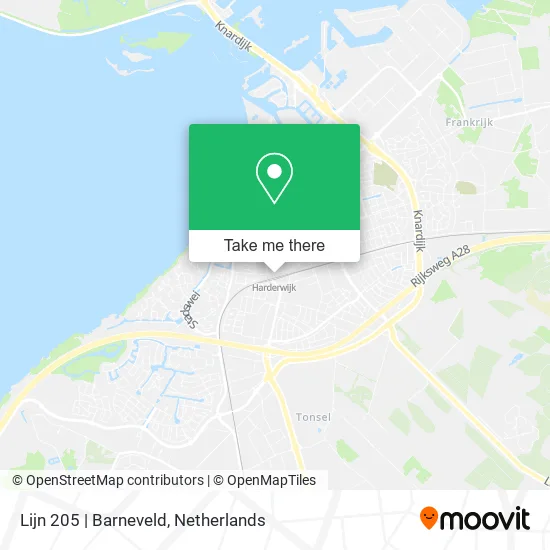 Lijn 205 | Barneveld map
