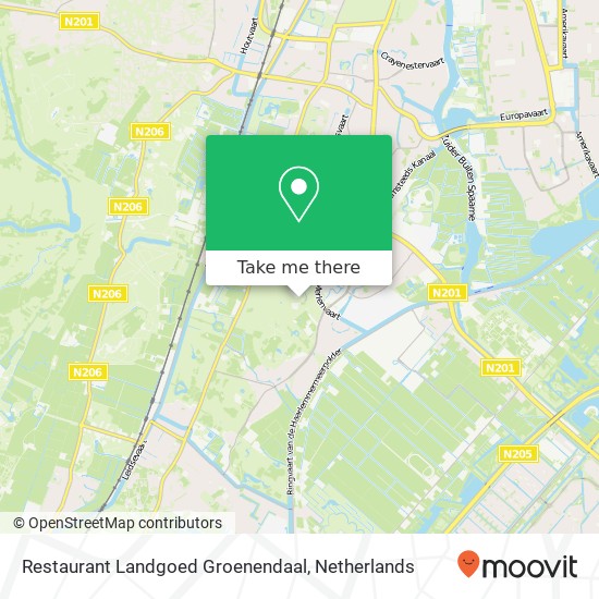 Restaurant Landgoed Groenendaal map