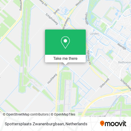 Spottersplaats Zwanenburgbaan Karte