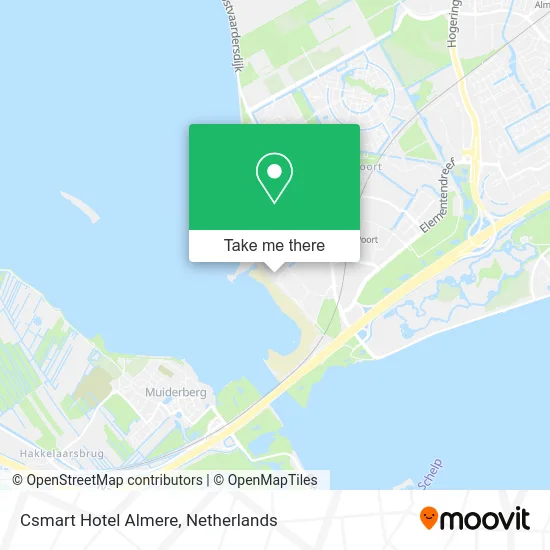 Csmart Hotel Almere map