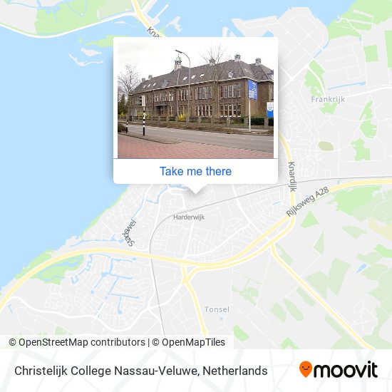 Christelijk College Nassau-Veluwe map