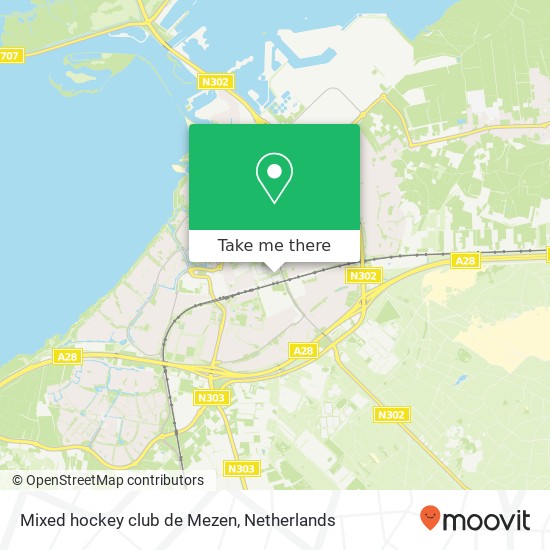 Mixed hockey club de Mezen map