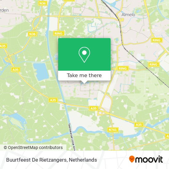Buurtfeest De Rietzangers map