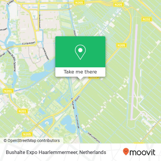Bushalte Expo Haarlemmermeer Karte