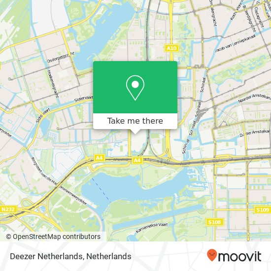 Deezer Netherlands map