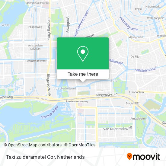 Taxi zuideramstel Cor map