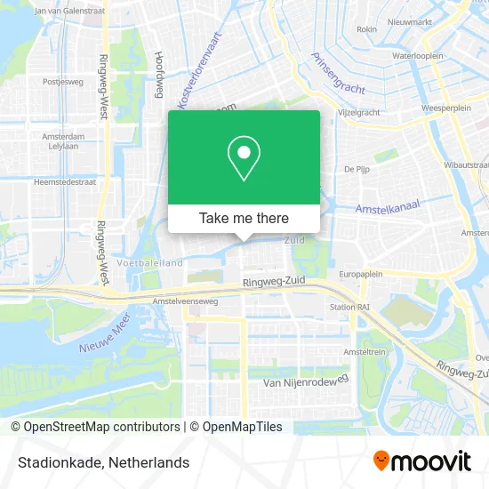 Stadionkade map